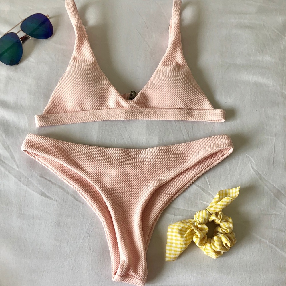 ZAFUL Baby Pink Bikini Size L (fits M as well)